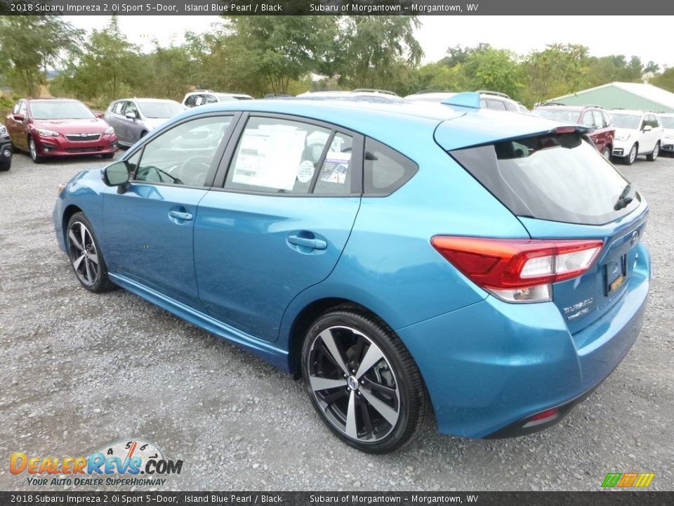 2018 Subaru Impreza 2.0i Sport 5-Door Island Blue Pearl / Black Photo #6