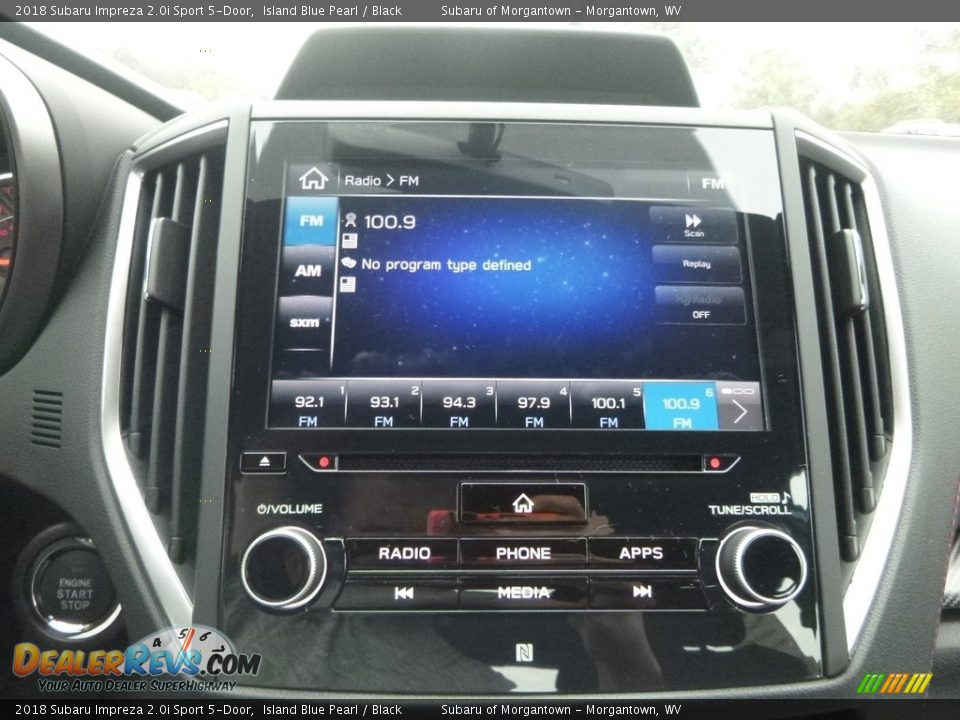 2018 Subaru Impreza 2.0i Sport 5-Door Island Blue Pearl / Black Photo #17