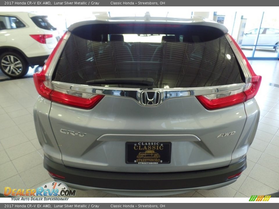 2017 Honda CR-V EX AWD Lunar Silver Metallic / Gray Photo #4
