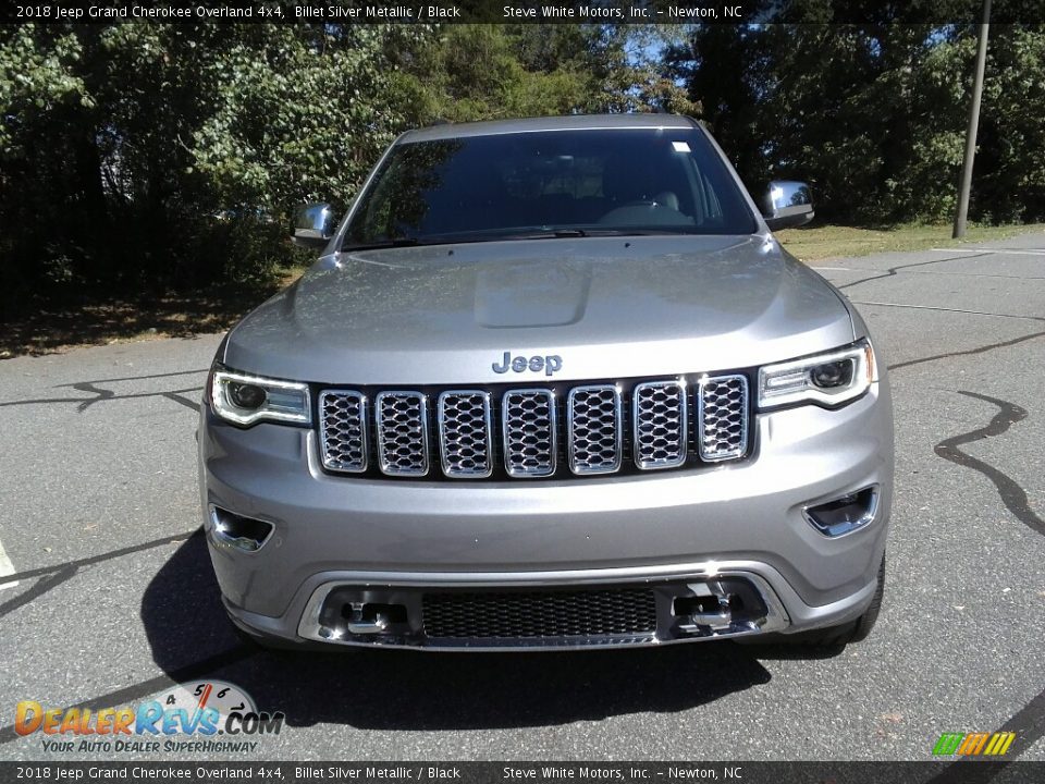 2018 Jeep Grand Cherokee Overland 4x4 Billet Silver Metallic / Black Photo #3