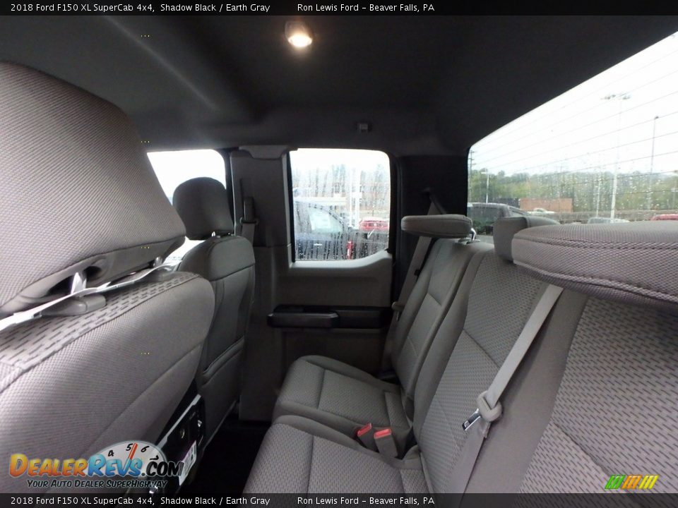 2018 Ford F150 XL SuperCab 4x4 Shadow Black / Earth Gray Photo #11