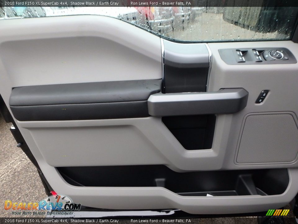 2018 Ford F150 XL SuperCab 4x4 Shadow Black / Earth Gray Photo #13