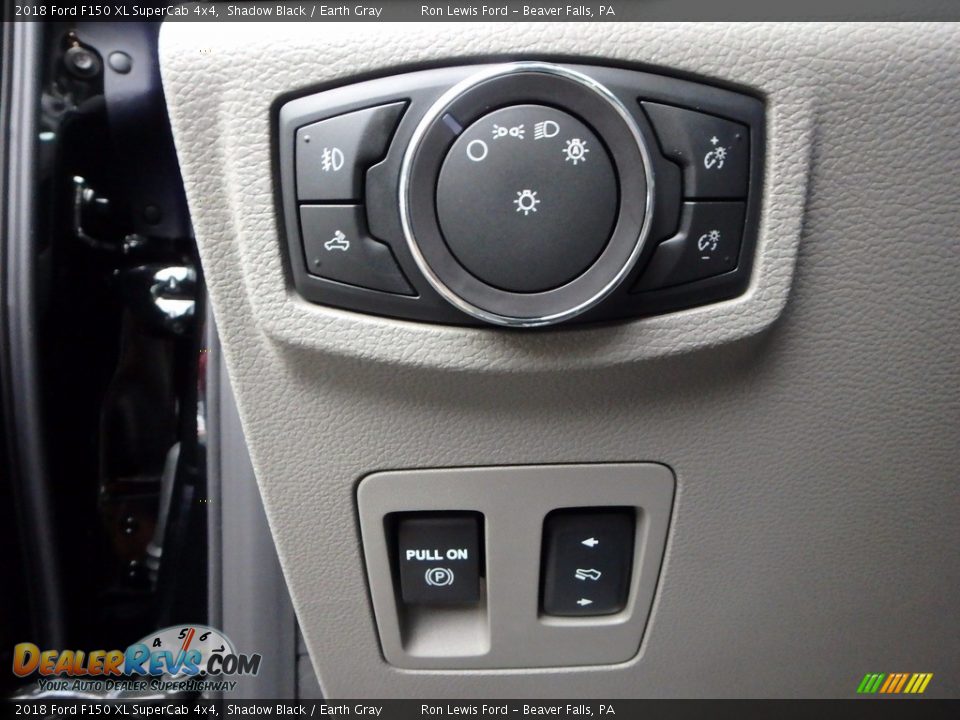 2018 Ford F150 XL SuperCab 4x4 Shadow Black / Earth Gray Photo #16