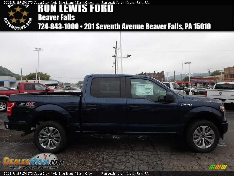 2018 Ford F150 STX SuperCrew 4x4 Blue Jeans / Earth Gray Photo #1