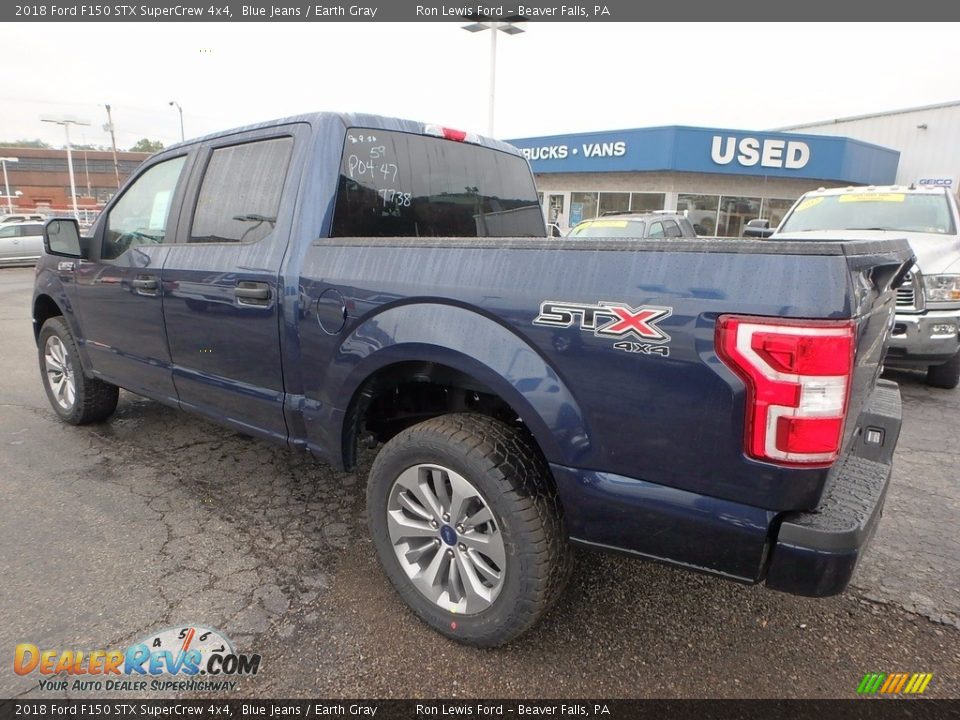 2018 Ford F150 STX SuperCrew 4x4 Blue Jeans / Earth Gray Photo #4