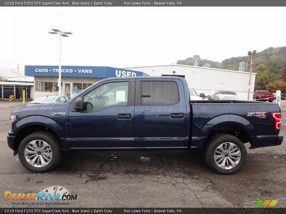 2018 Ford F150 STX SuperCrew 4x4 Blue Jeans / Earth Gray Photo #5