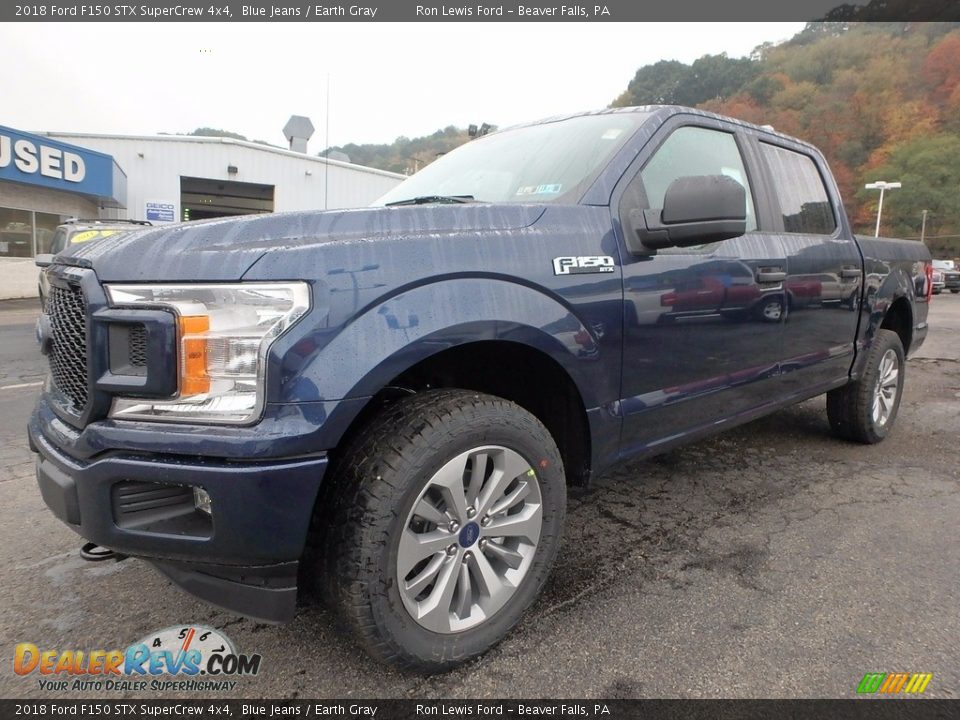 2018 Ford F150 STX SuperCrew 4x4 Blue Jeans / Earth Gray Photo #6