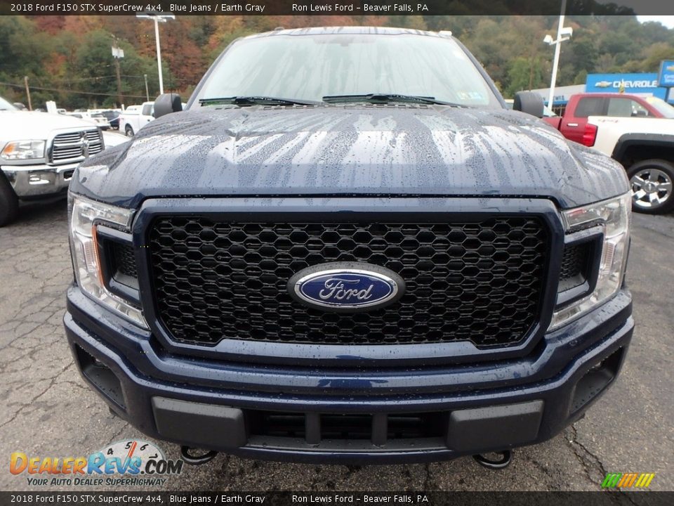 2018 Ford F150 STX SuperCrew 4x4 Blue Jeans / Earth Gray Photo #7