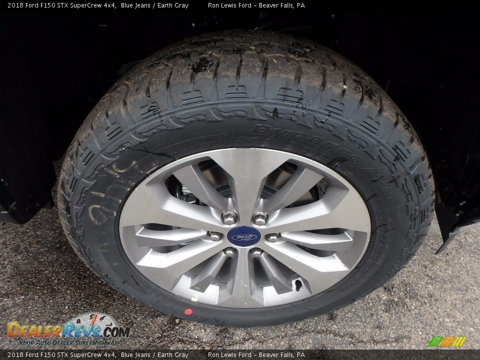 2018 Ford F150 STX SuperCrew 4x4 Blue Jeans / Earth Gray Photo #9