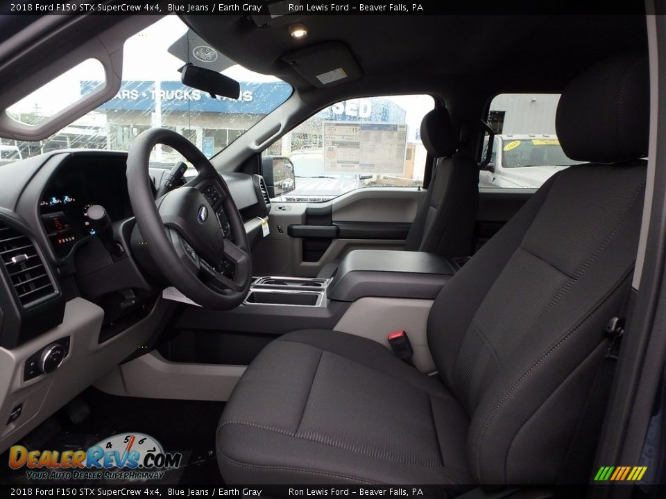 2018 Ford F150 STX SuperCrew 4x4 Blue Jeans / Earth Gray Photo #10