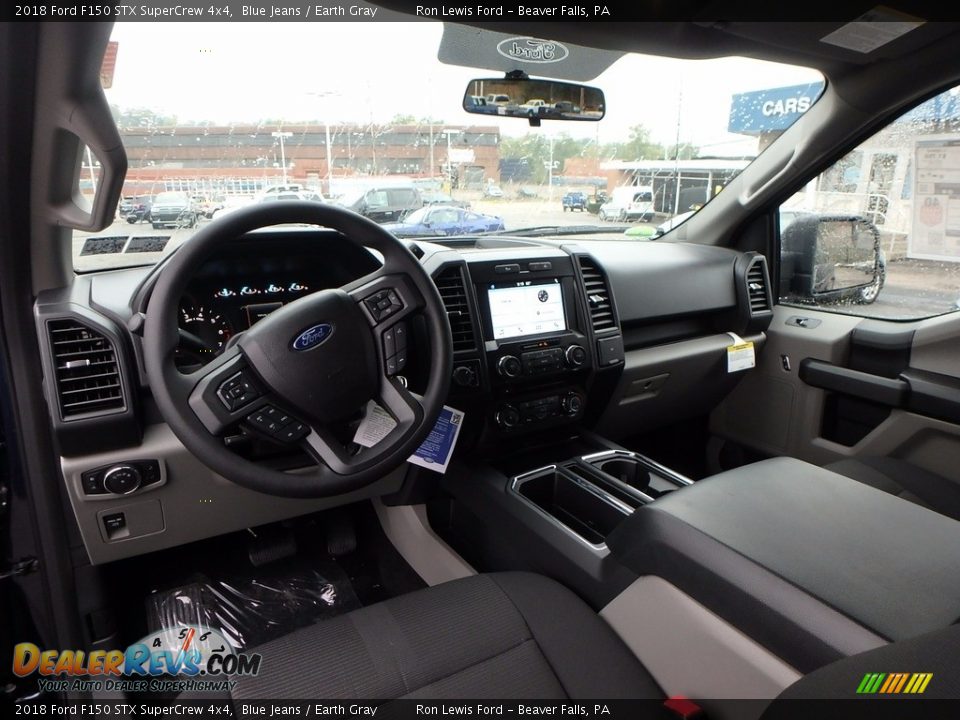 2018 Ford F150 STX SuperCrew 4x4 Blue Jeans / Earth Gray Photo #12
