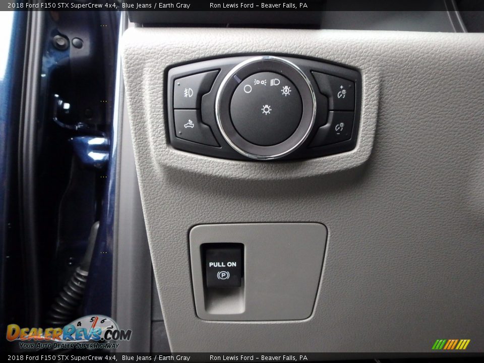 2018 Ford F150 STX SuperCrew 4x4 Blue Jeans / Earth Gray Photo #14