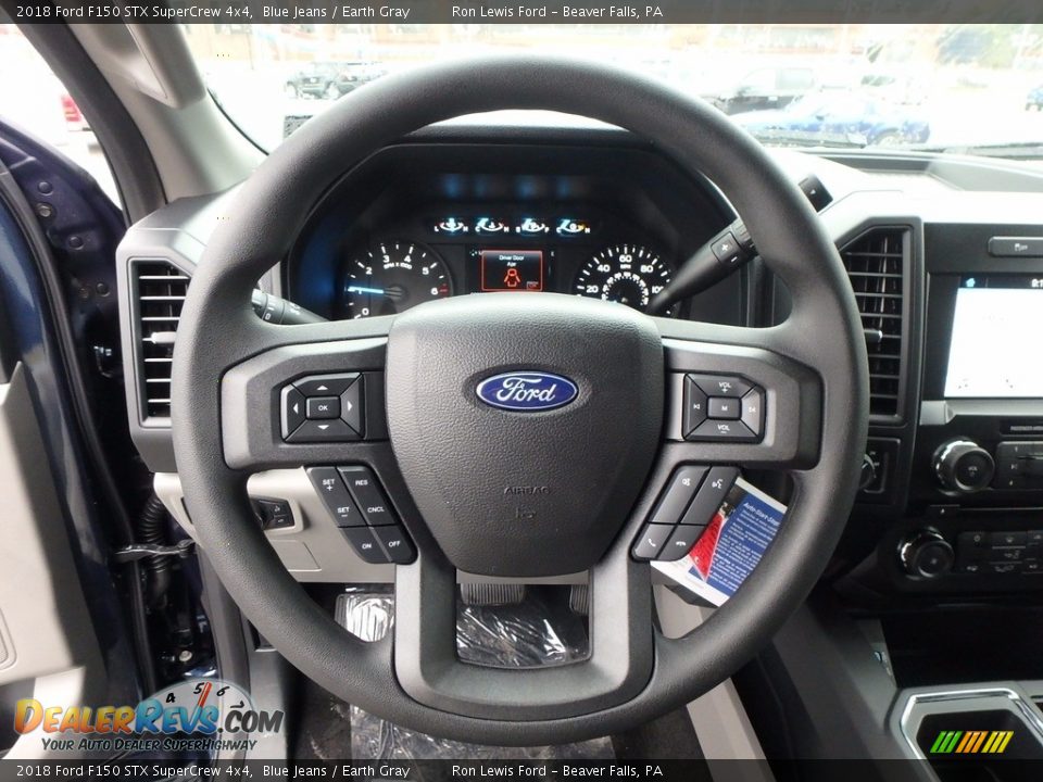 2018 Ford F150 STX SuperCrew 4x4 Blue Jeans / Earth Gray Photo #16