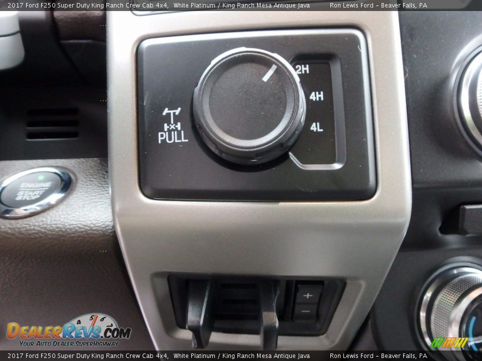 2017 Ford F250 Super Duty King Ranch Crew Cab 4x4 White Platinum / King Ranch Mesa Antique Java Photo #17