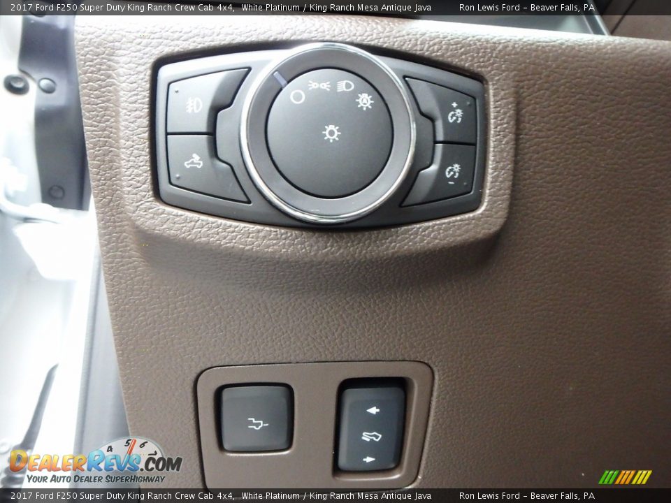 2017 Ford F250 Super Duty King Ranch Crew Cab 4x4 White Platinum / King Ranch Mesa Antique Java Photo #20