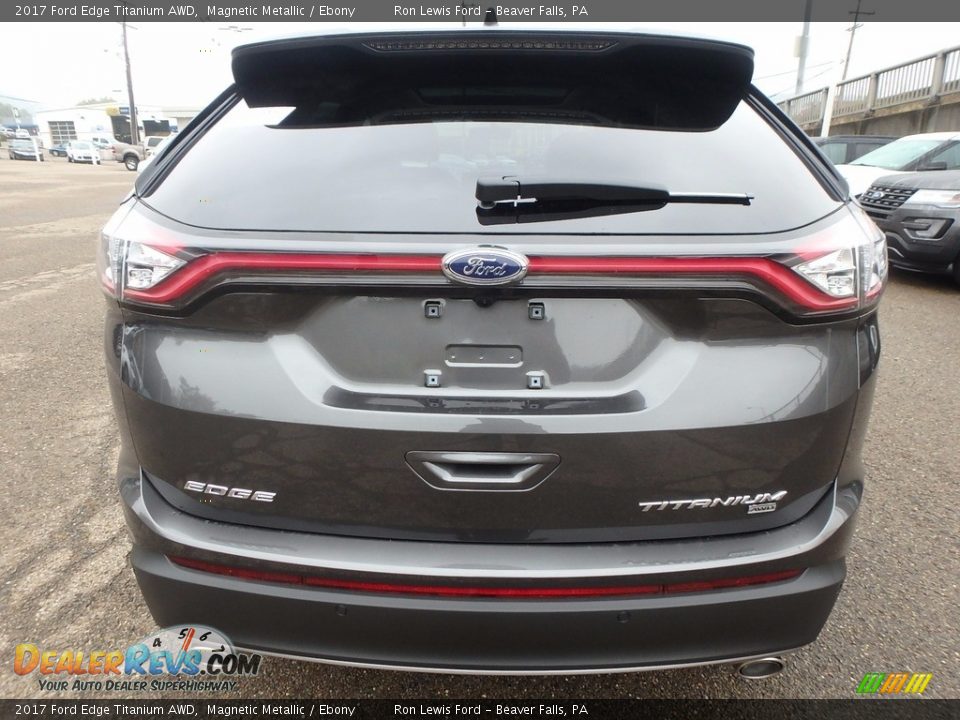 2017 Ford Edge Titanium AWD Magnetic Metallic / Ebony Photo #3