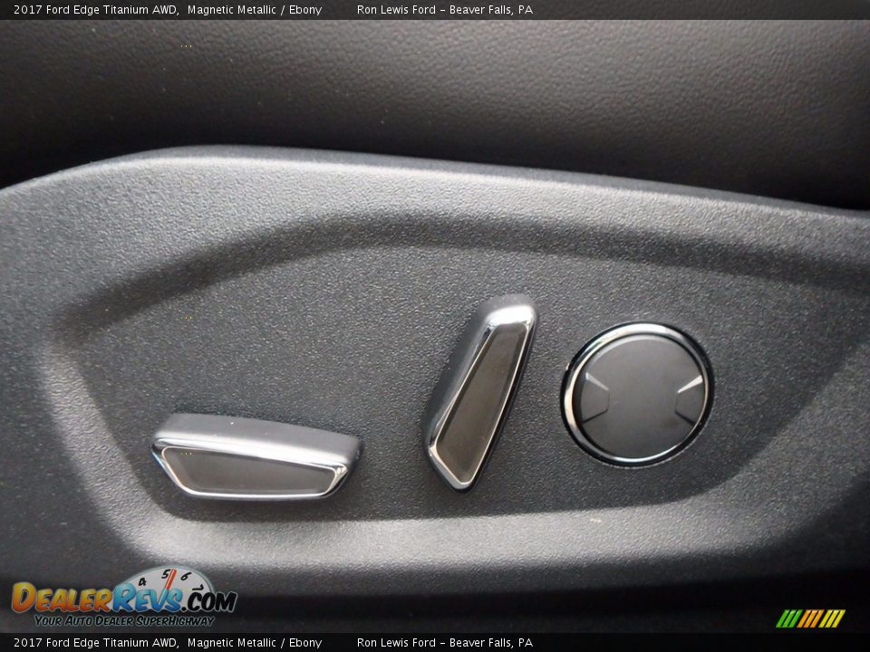 2017 Ford Edge Titanium AWD Magnetic Metallic / Ebony Photo #15