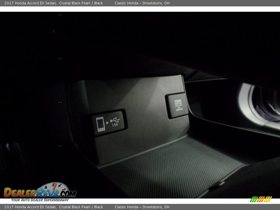 2017 Honda Accord EX Sedan Crystal Black Pearl / Black Photo #24