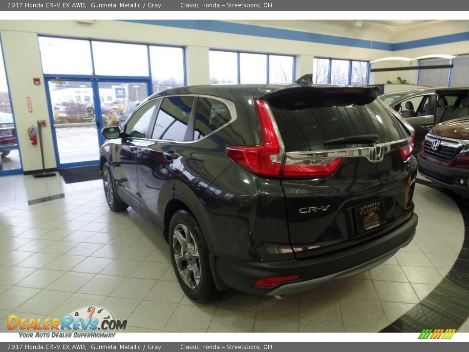 2017 Honda CR-V EX AWD Gunmetal Metallic / Gray Photo #2