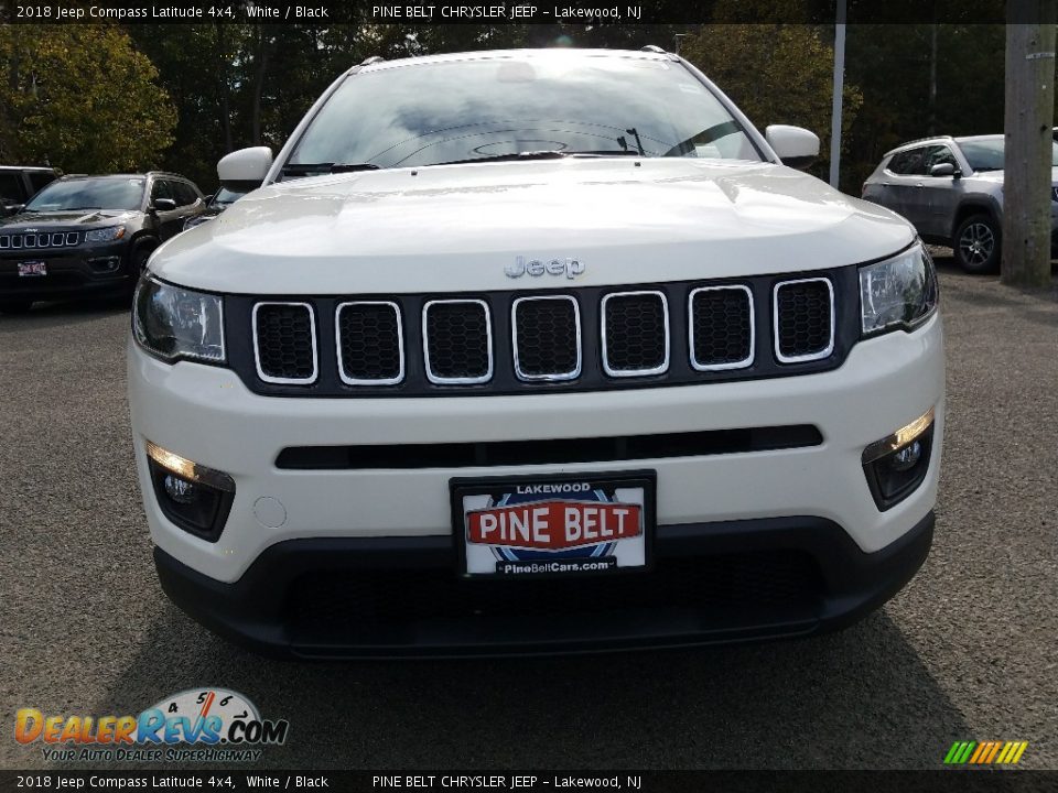2018 Jeep Compass Latitude 4x4 White / Black Photo #2