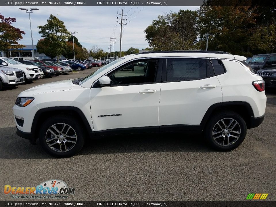 2018 Jeep Compass Latitude 4x4 White / Black Photo #3