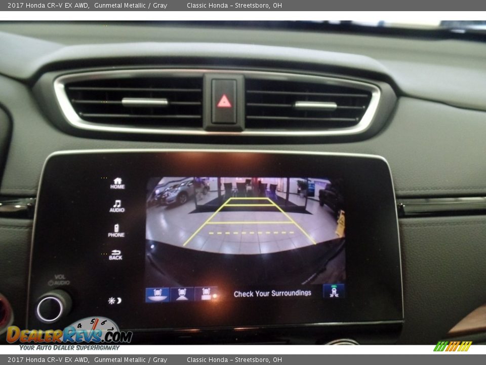 2017 Honda CR-V EX AWD Gunmetal Metallic / Gray Photo #12