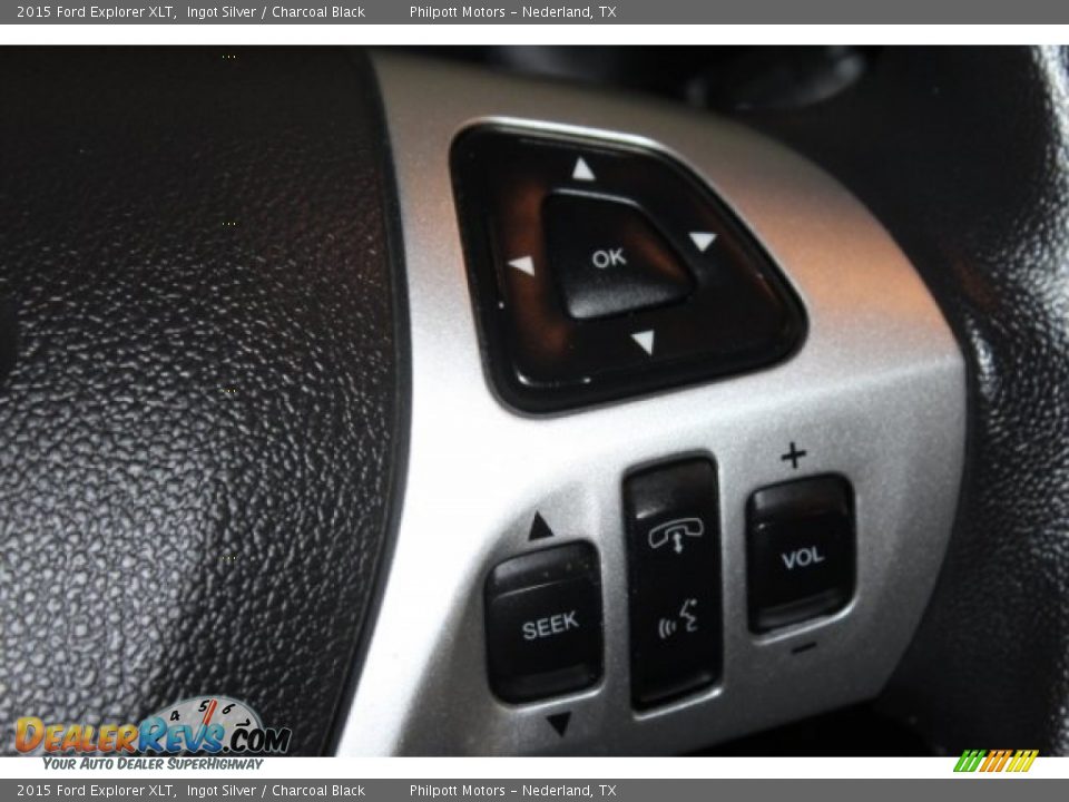 2015 Ford Explorer XLT Ingot Silver / Charcoal Black Photo #22