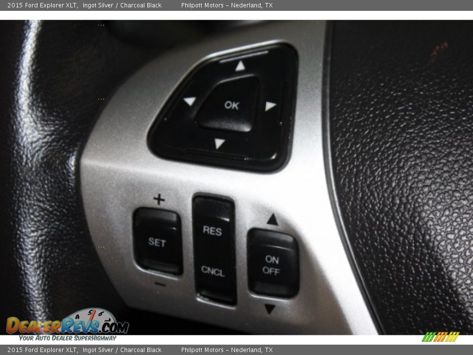 2015 Ford Explorer XLT Ingot Silver / Charcoal Black Photo #23