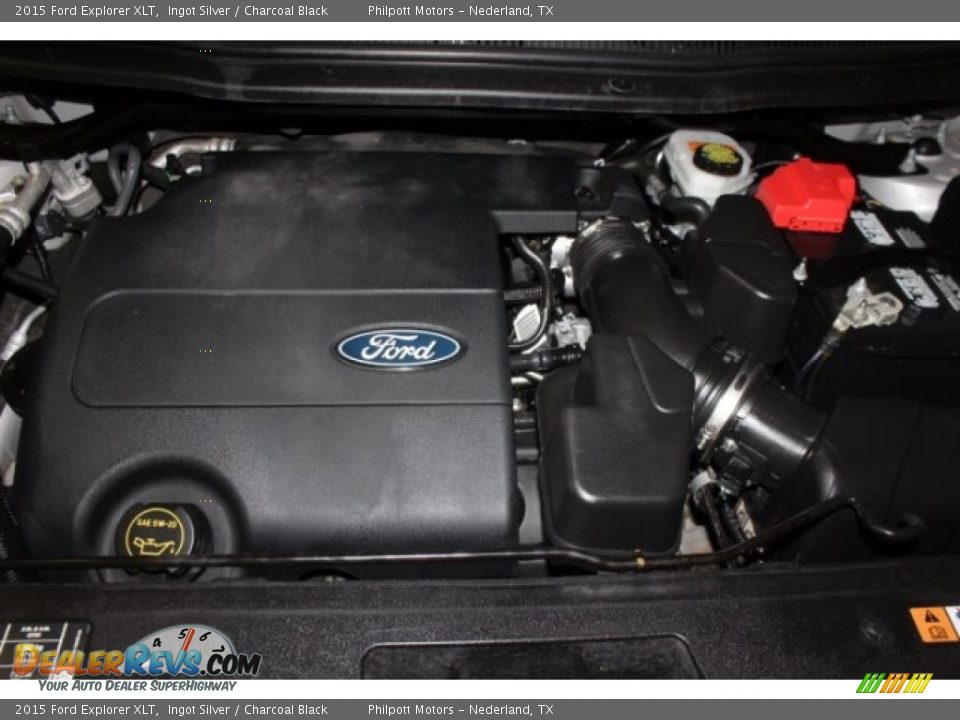 2015 Ford Explorer XLT Ingot Silver / Charcoal Black Photo #36