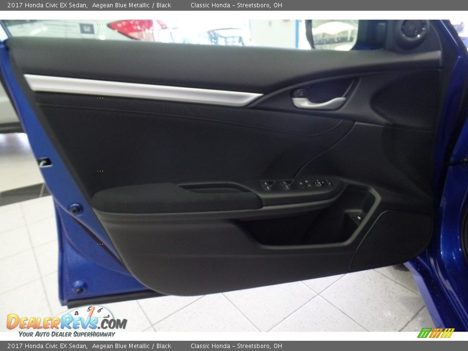 2017 Honda Civic EX Sedan Aegean Blue Metallic / Black Photo #5