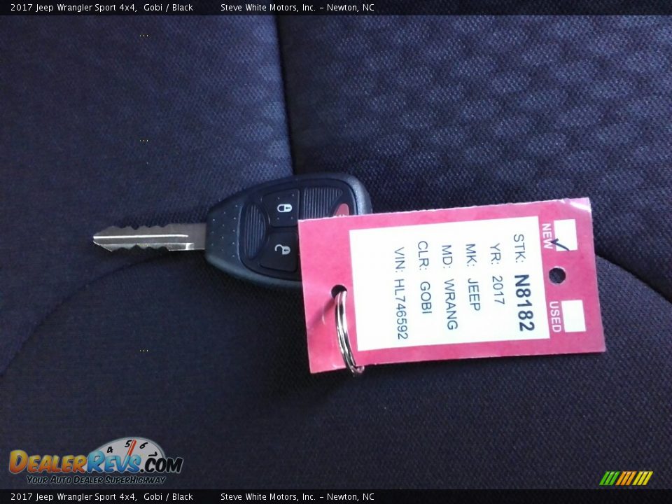 2017 Jeep Wrangler Sport 4x4 Gobi / Black Photo #27
