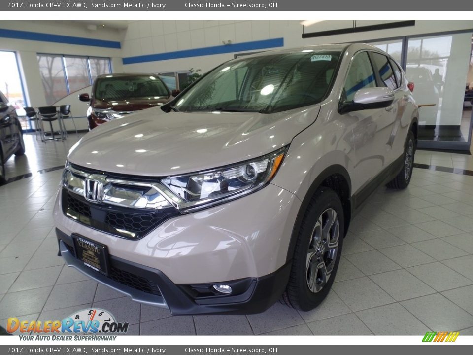 2017 Honda CR-V EX AWD Sandstorm Metallic / Ivory Photo #1
