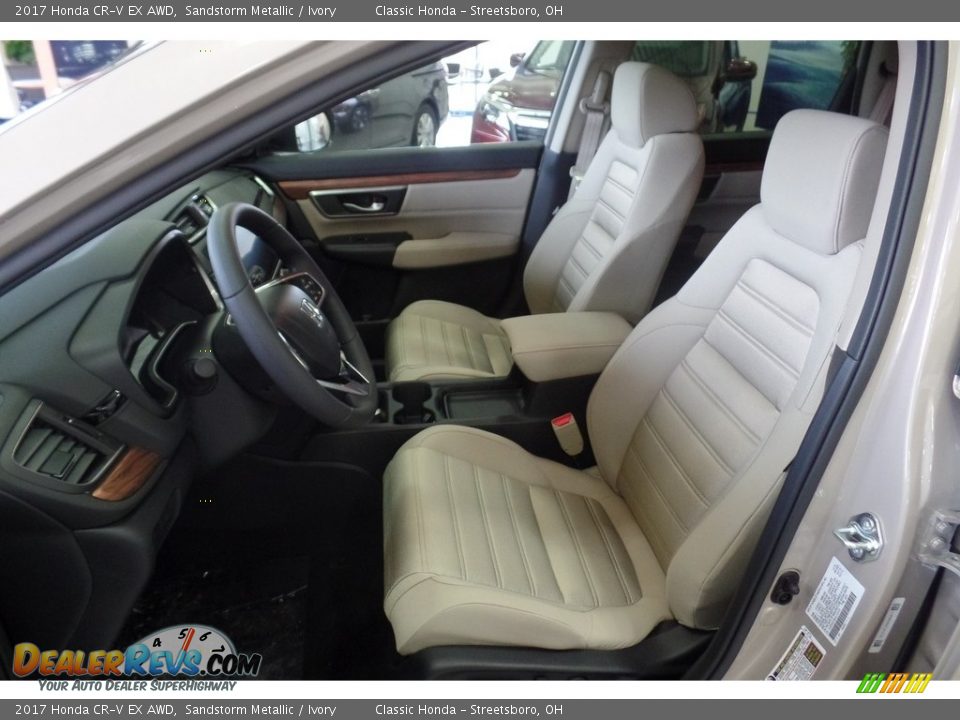 2017 Honda CR-V EX AWD Sandstorm Metallic / Ivory Photo #8