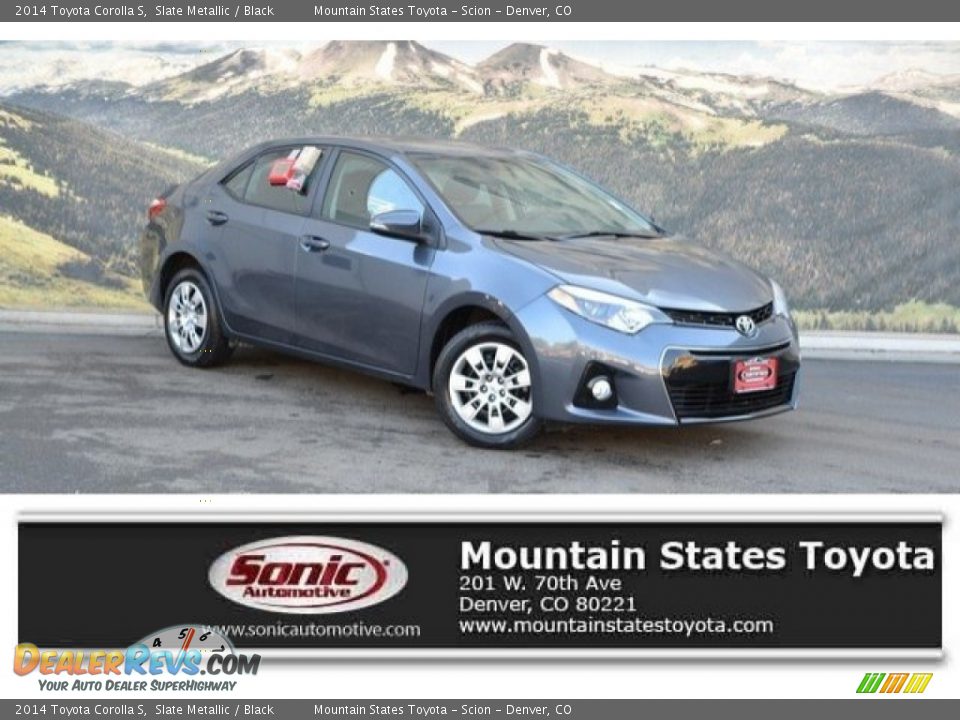 2014 Toyota Corolla S Slate Metallic / Black Photo #1