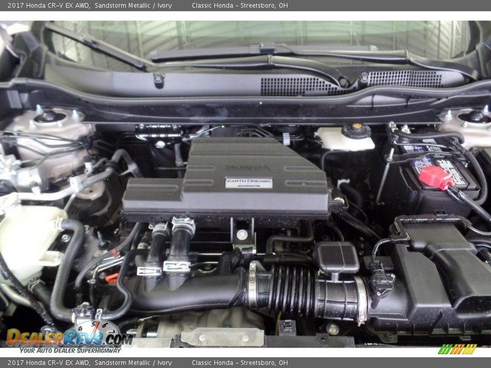 2017 Honda CR-V EX AWD Sandstorm Metallic / Ivory Photo #16