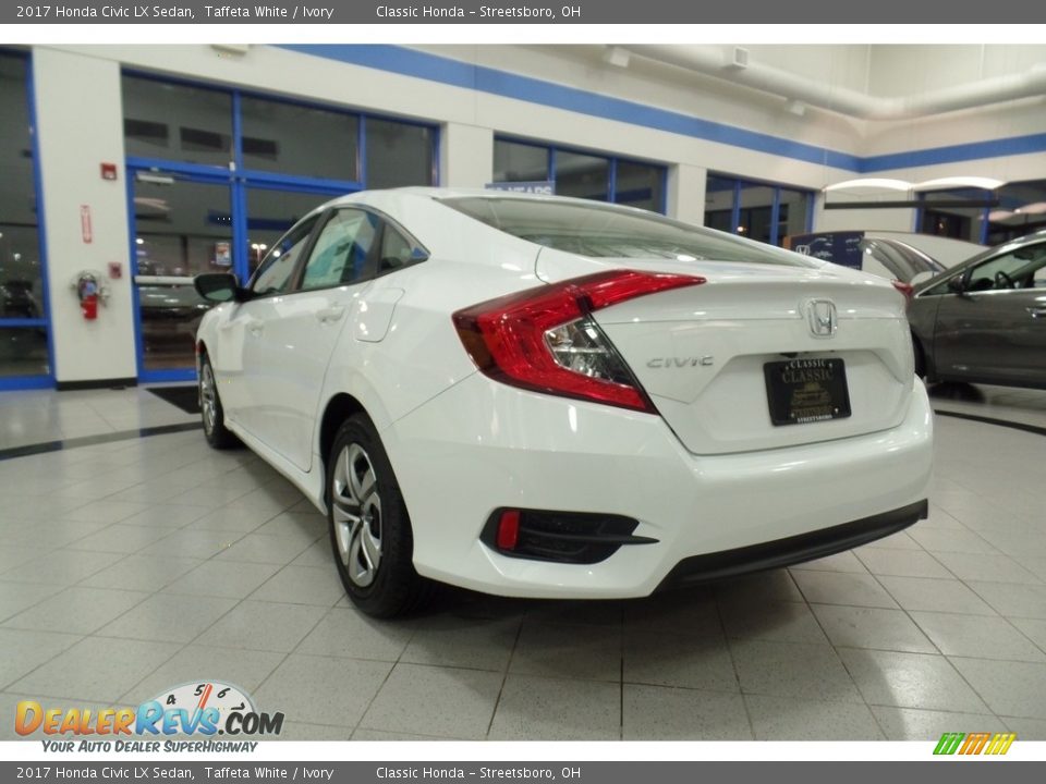2017 Honda Civic LX Sedan Taffeta White / Ivory Photo #4