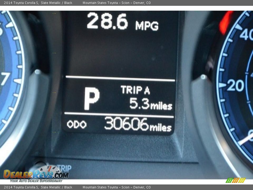 2014 Toyota Corolla S Slate Metallic / Black Photo #29