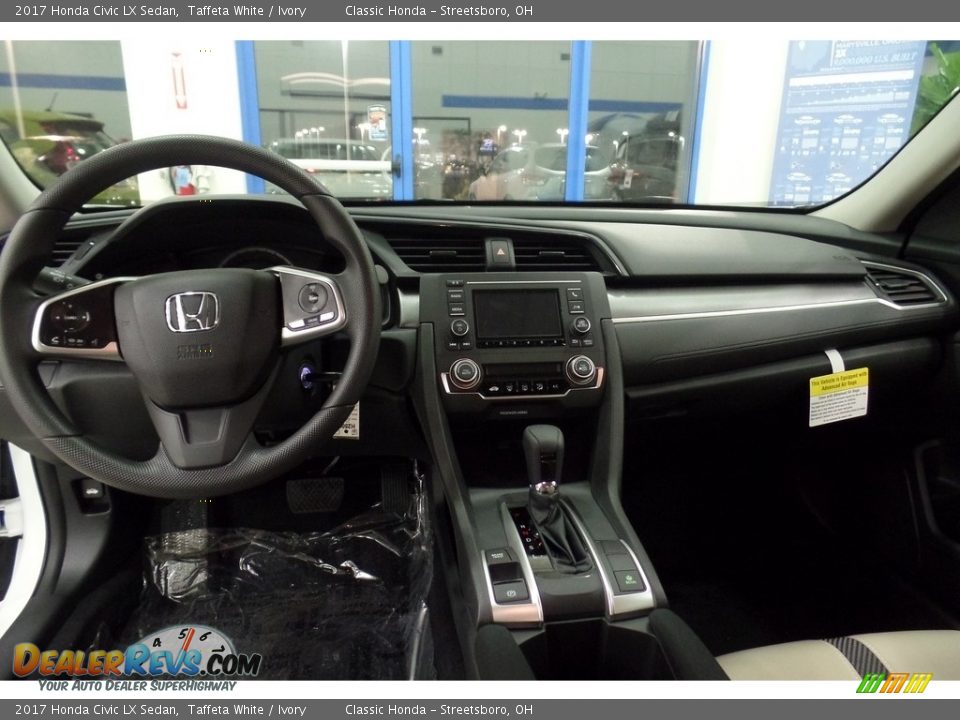 2017 Honda Civic LX Sedan Taffeta White / Ivory Photo #13
