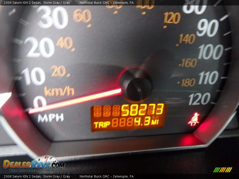 2006 Saturn ION 2 Sedan Storm Gray / Gray Photo #30