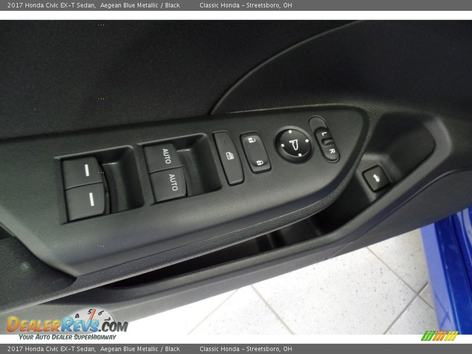 2017 Honda Civic EX-T Sedan Aegean Blue Metallic / Black Photo #11