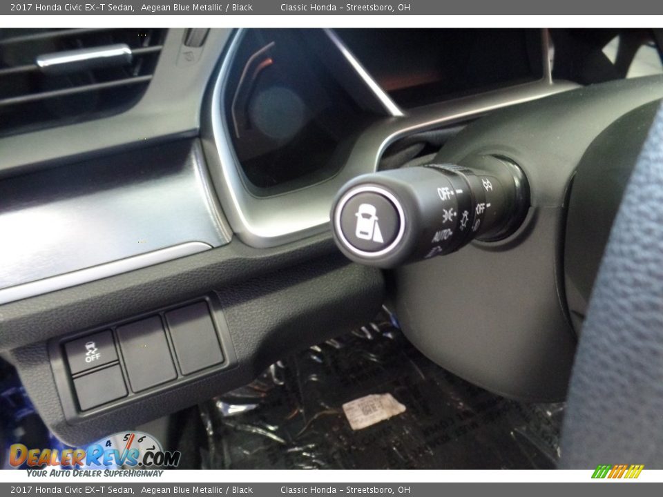 2017 Honda Civic EX-T Sedan Aegean Blue Metallic / Black Photo #14