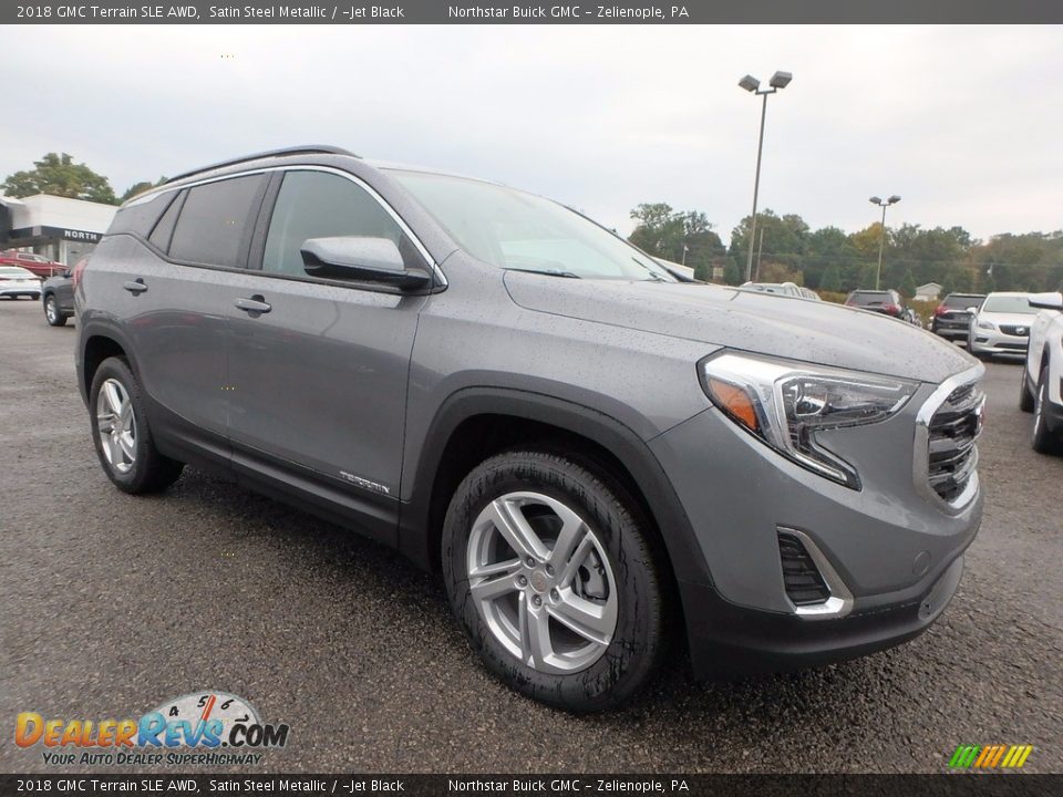2018 GMC Terrain SLE AWD Satin Steel Metallic / ­Jet Black Photo #3