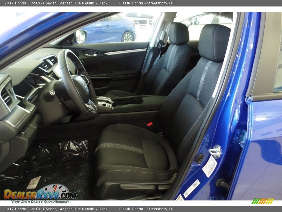 2017 Honda Civic EX-T Sedan Aegean Blue Metallic / Black Photo #24