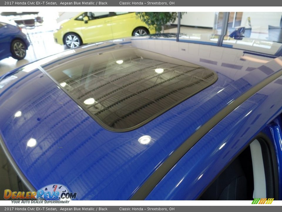 2017 Honda Civic EX-T Sedan Aegean Blue Metallic / Black Photo #28