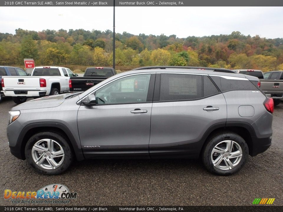 2018 GMC Terrain SLE AWD Satin Steel Metallic / ­Jet Black Photo #9