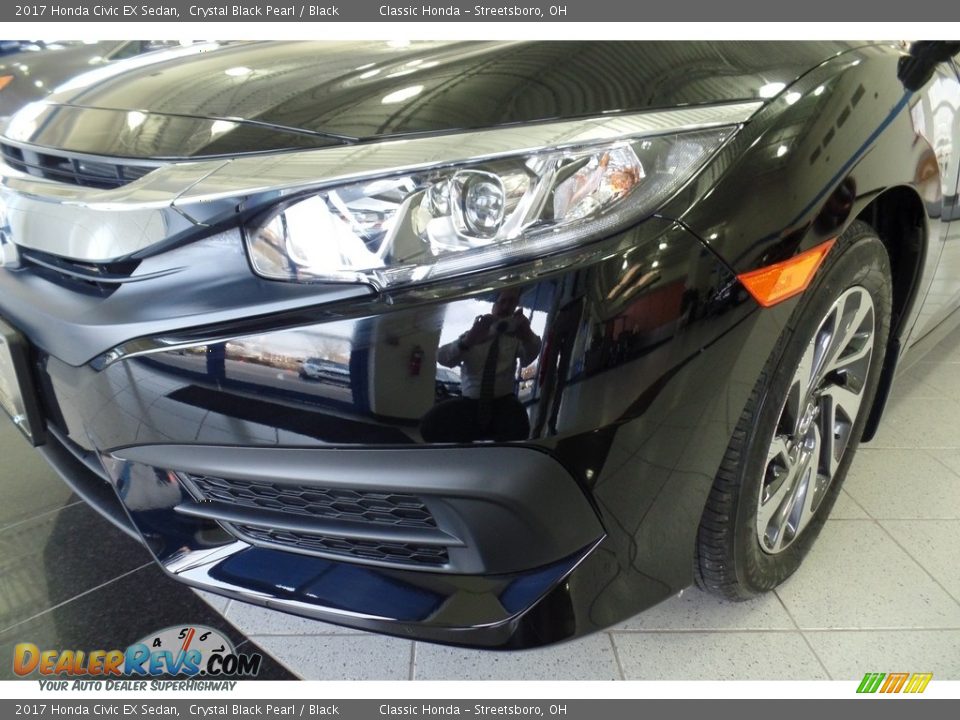 2017 Honda Civic EX Sedan Crystal Black Pearl / Black Photo #6