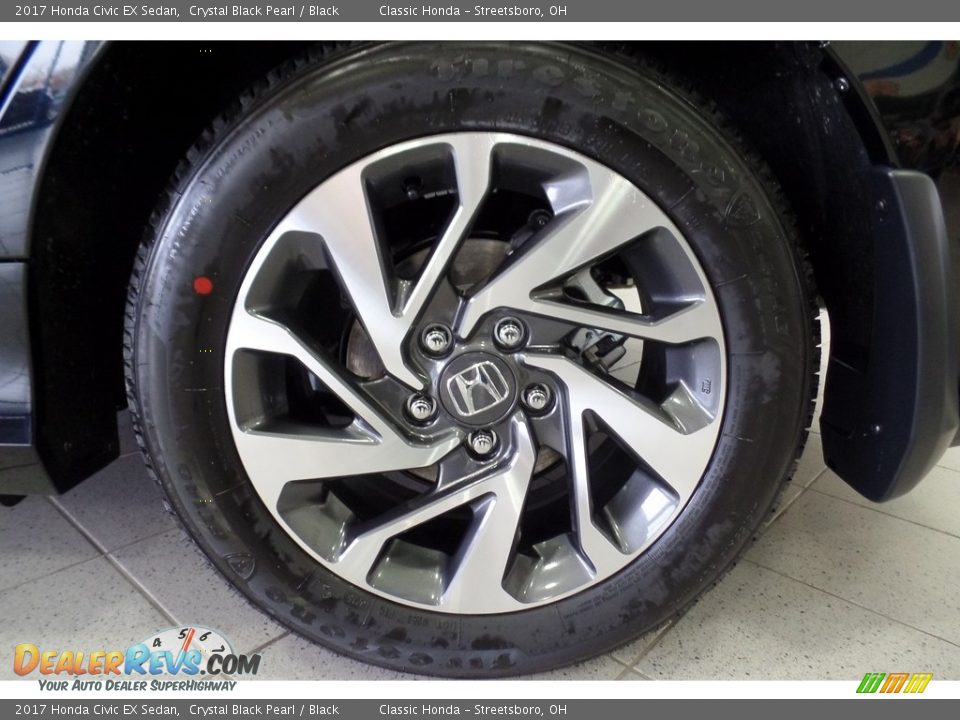 2017 Honda Civic EX Sedan Crystal Black Pearl / Black Photo #10