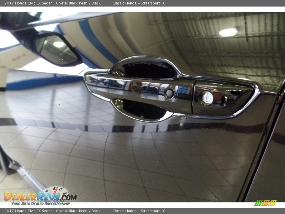 2017 Honda Civic EX Sedan Crystal Black Pearl / Black Photo #11