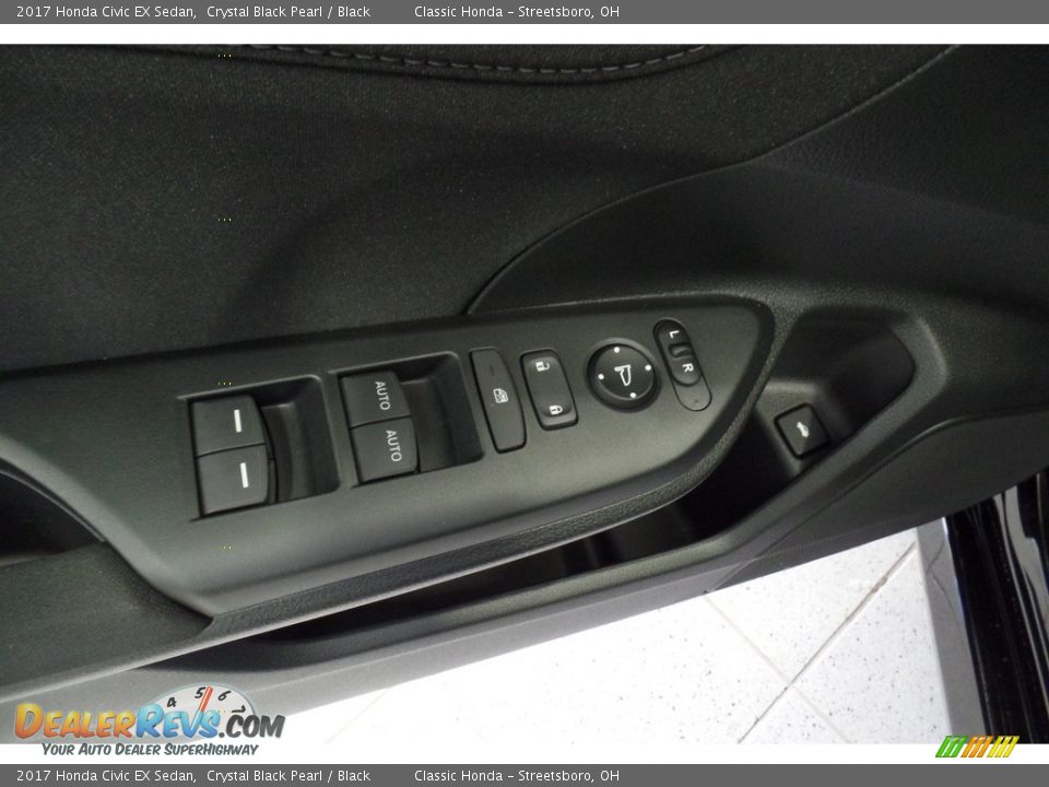 2017 Honda Civic EX Sedan Crystal Black Pearl / Black Photo #14