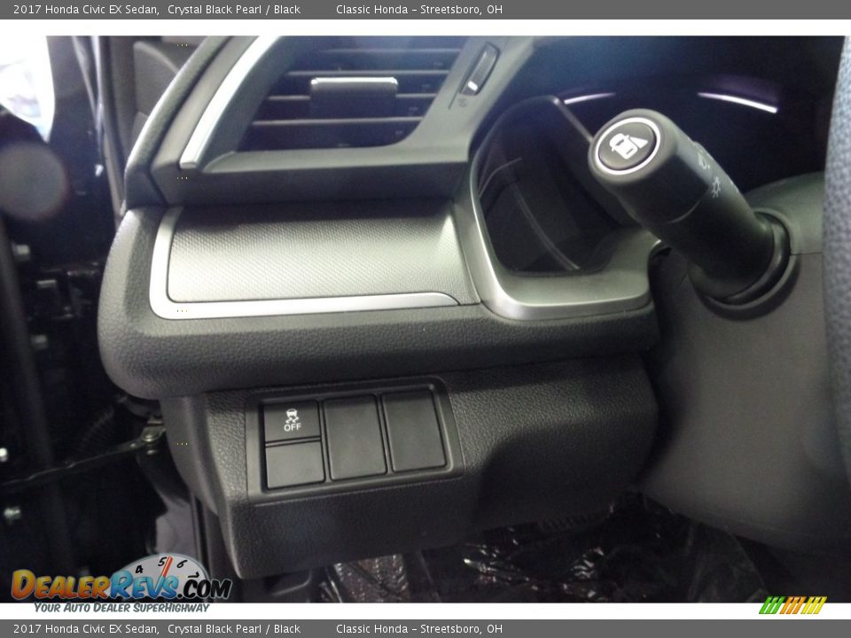 2017 Honda Civic EX Sedan Crystal Black Pearl / Black Photo #15